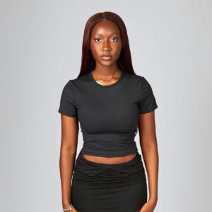 Black Shyne Basic Top