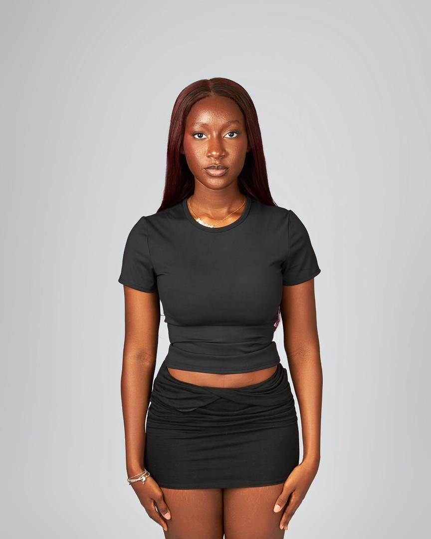 Black Shyne Basic Top